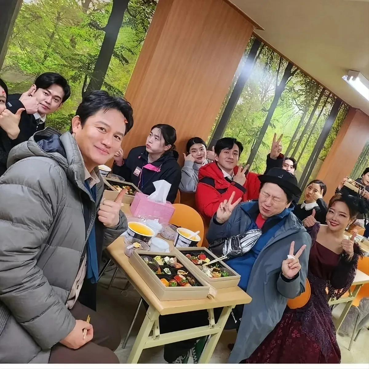 연예인 서포터즈 모임 도시락 구성 이후